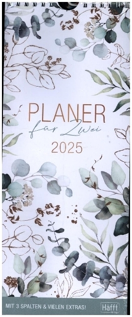 Cover: 4029357087126 | Planer für Zwei kompakt 2025 Wand-Kalender [Blattgold] | Reiter | 2025