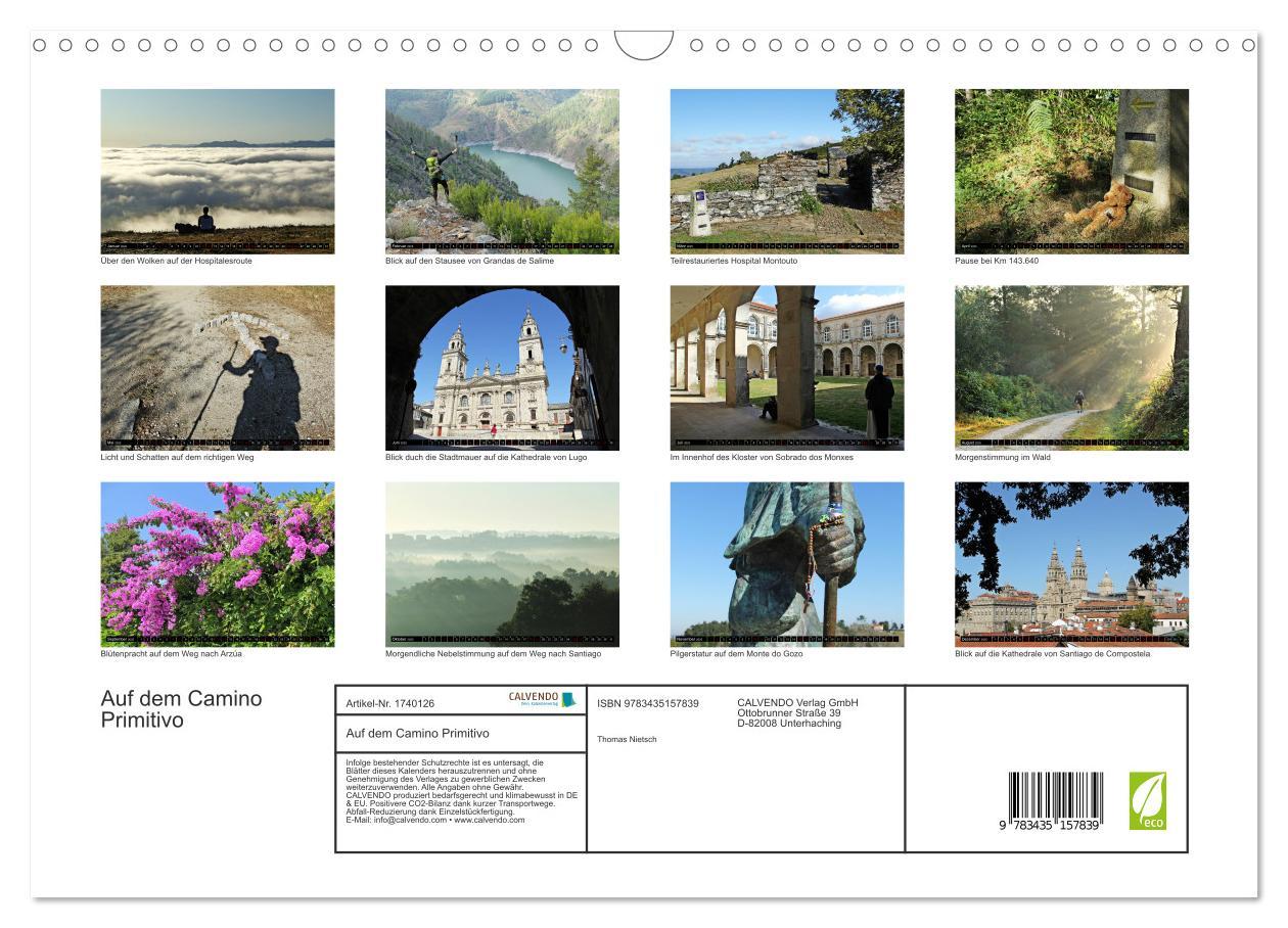 Bild: 9783435157839 | Auf dem Camino Primitivo (Wandkalender 2025 DIN A3 quer), CALVENDO...