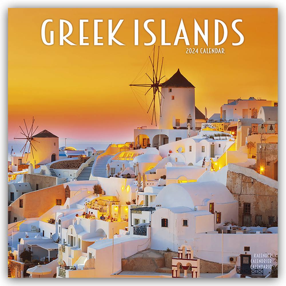 Cover: 9781804601730 | Greek Islands - Griechische Inseln 2024 - 16-Monatskalender | Ltd