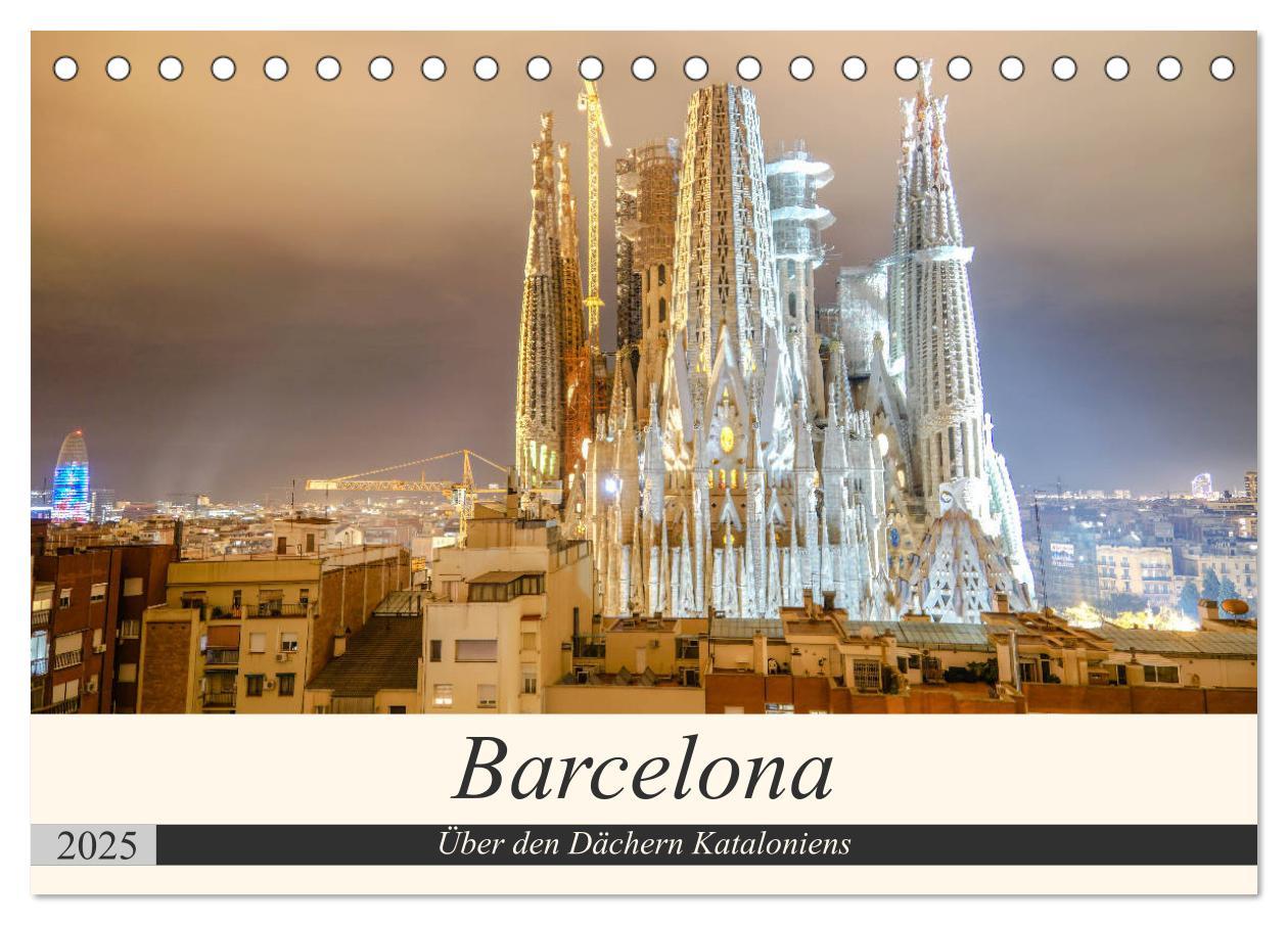 Cover: 9783435268030 | Barcelona - Über den Dächern Kataloniens (Tischkalender 2025 DIN A5...