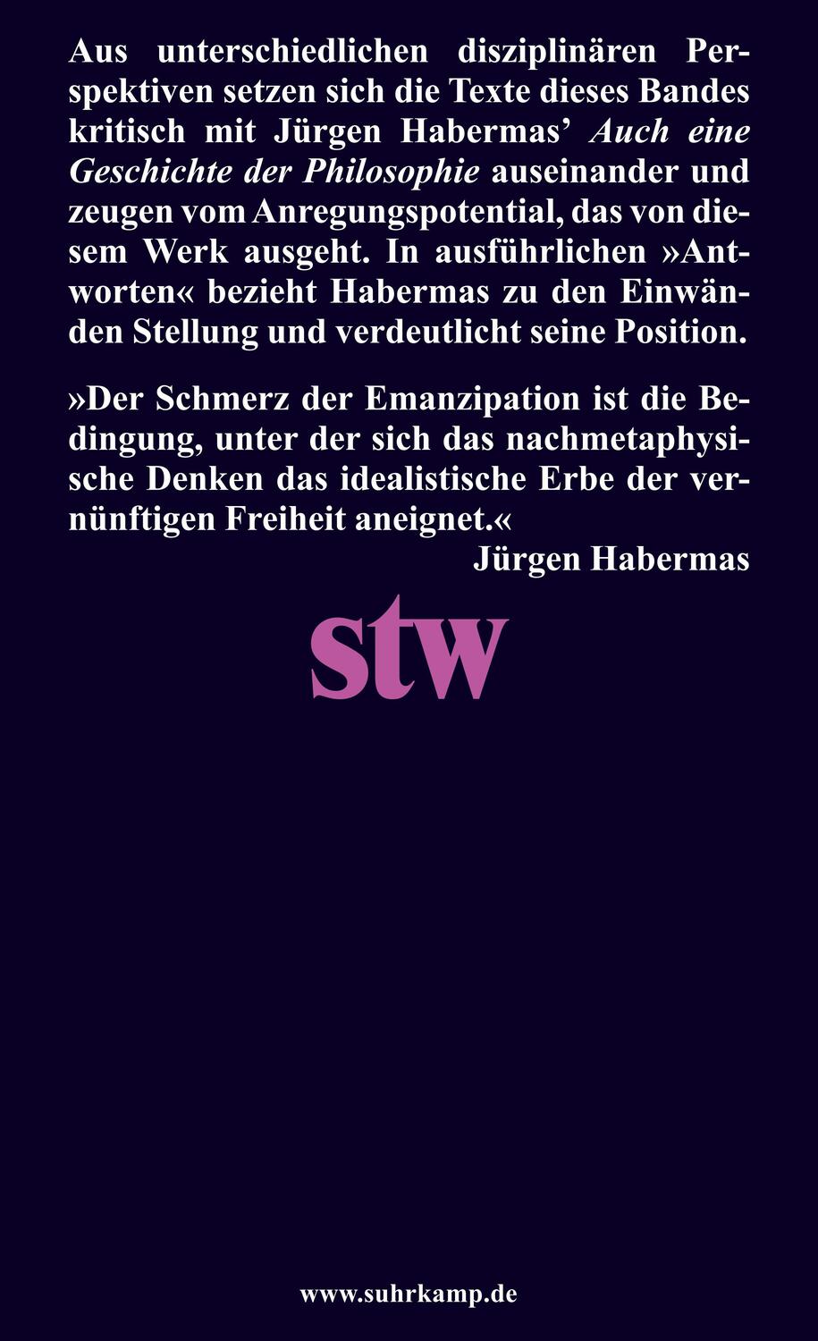 Rückseite: 9783518300206 | Vernünftige Freiheit | Beiträge zum Spätwerk von Jürgen Habermas