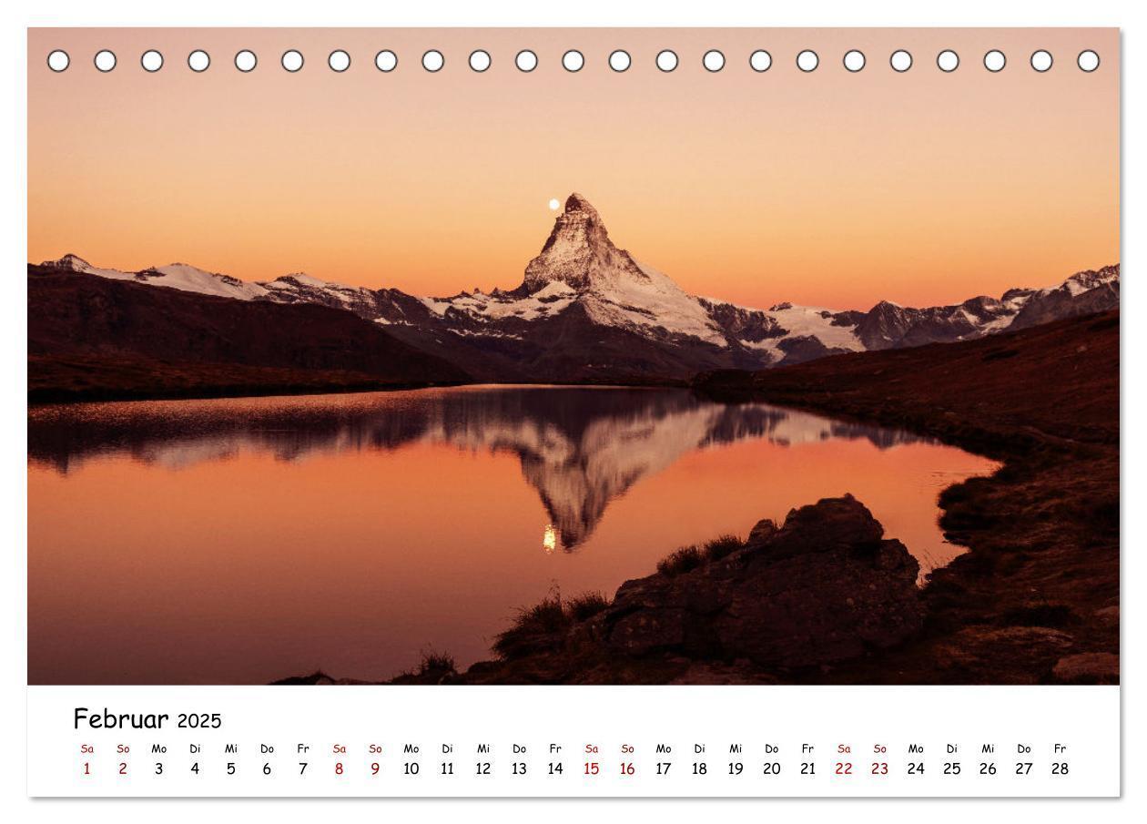 Bild: 9783435007356 | Schönste Berge der Alpen (Tischkalender 2025 DIN A5 quer), CALVENDO...