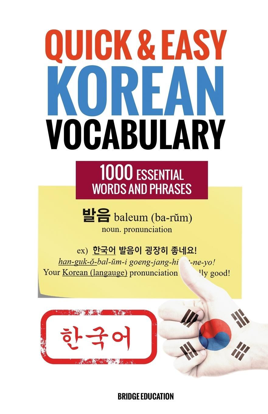 Cover: 9791188195381 | Quick and Easy Korean Vocabulary | Bridge Education | Taschenbuch