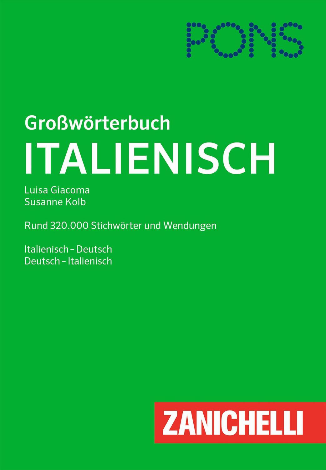 Cover: 9783125162273 | PONS Großwörterbuch Italienisch | Buch | Deutsch | 2019