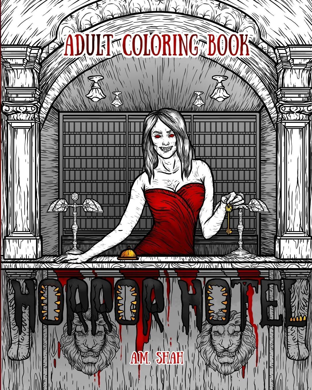 Cover: 9781943684946 | Adult Coloring Book | Horror Hotel | A. M. Shah | Taschenbuch | 2017