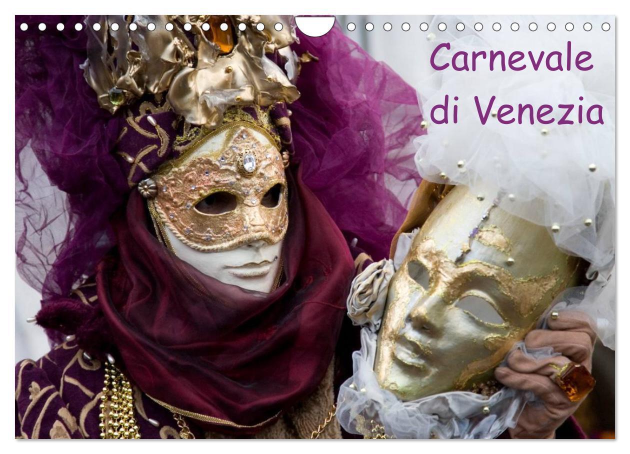 Cover: 9783383566998 | Carnevale di Venezia 2024 (Wandkalender 2024 DIN A4 quer), CALVENDO...