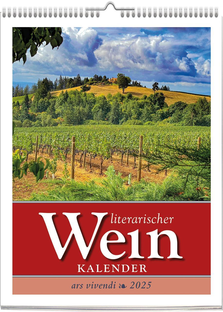 Cover: 9783747205686 | Literarischer Wein - Kalender 2025 | Wochenkalender | Vivendi Ars