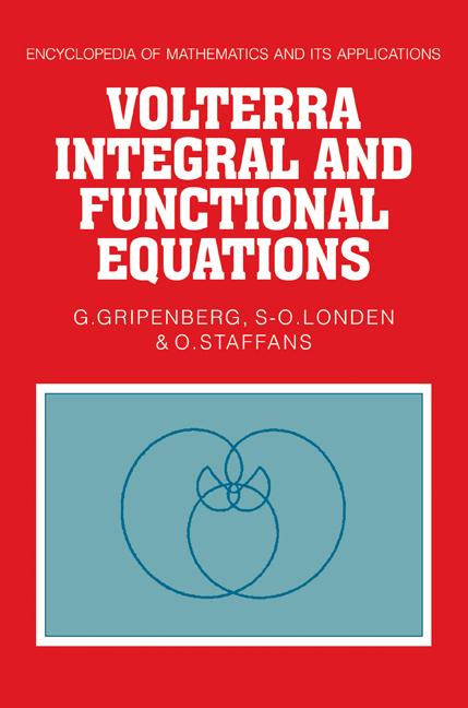 Cover: 9780521103060 | Volterra Integral and Functional Equations | G. Gripenberg (u. a.)