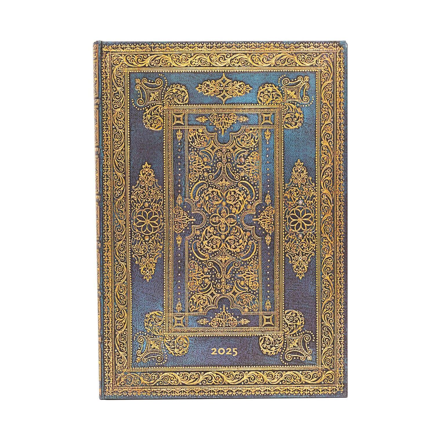 Cover: 9781408757031 | 12-Monatskalender 2025 Blue Luxe, Grande, Vertikal | Paperblanks