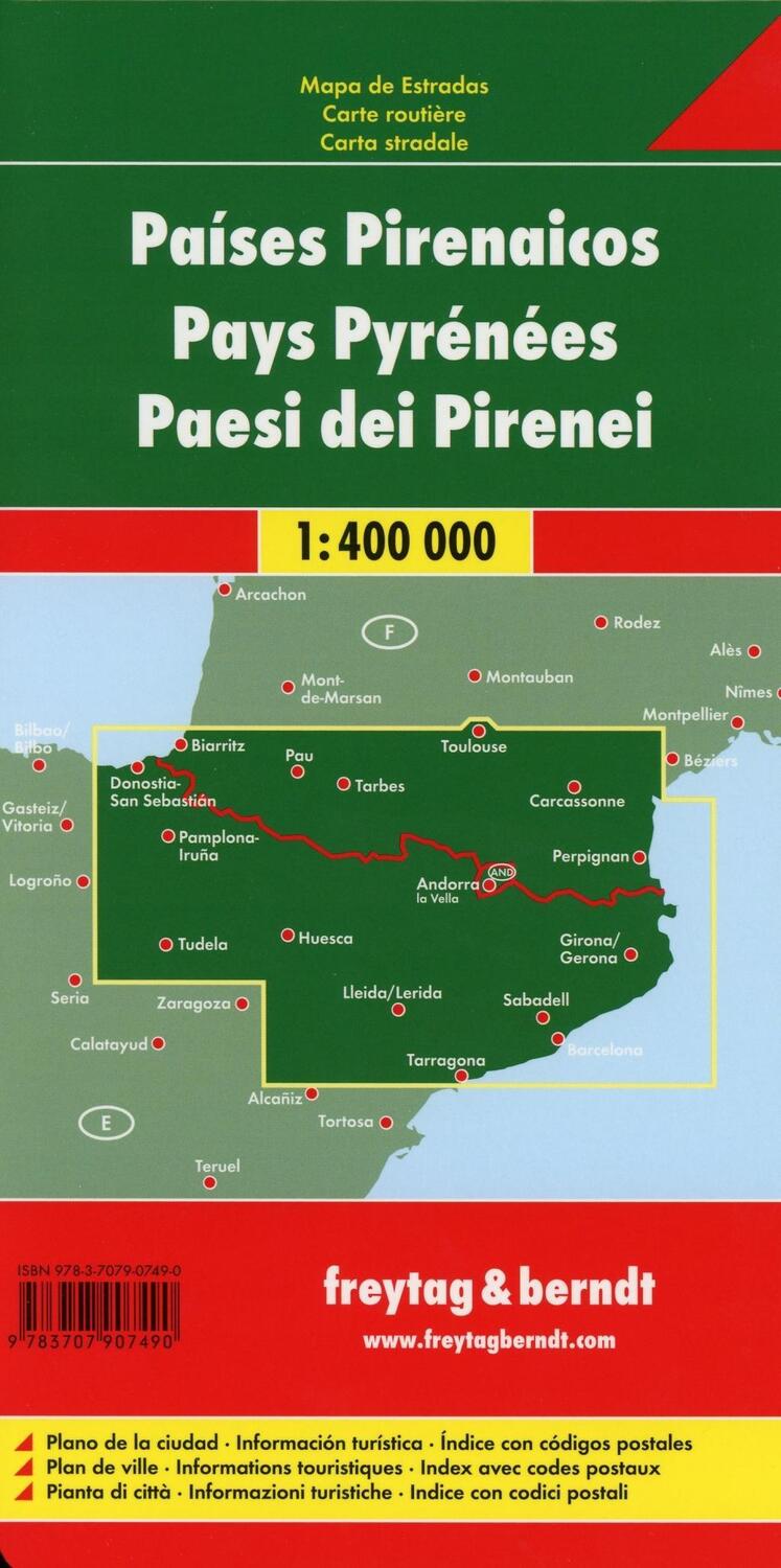 Bild: 9783707907490 | Pyrenäenländer 1 : 400 000. Autokarte | (Land-)Karte | Deutsch | 2013