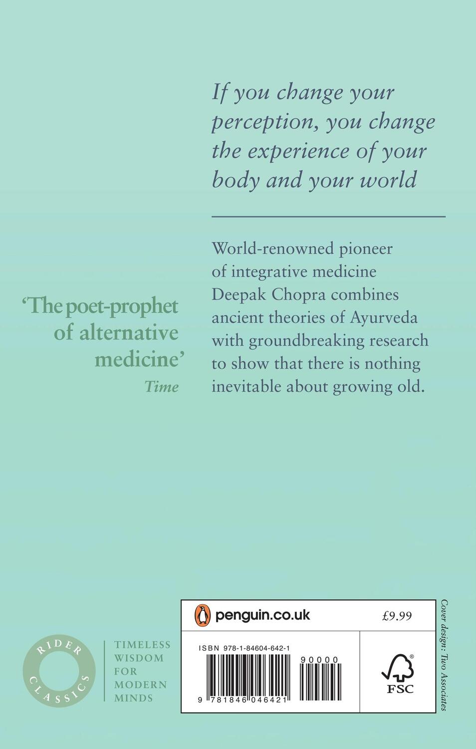 Rückseite: 9781846046421 | Ageless Body, Timeless Mind | Classic Editions | Deepak Chopra | Buch