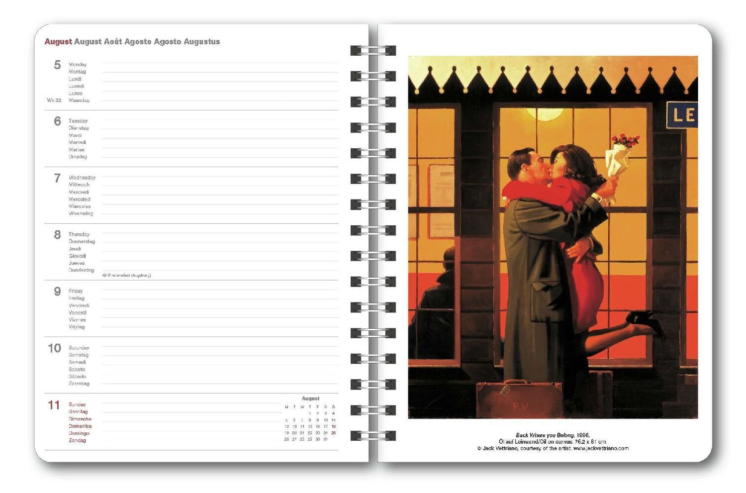 Bild: 4002725987259 | Jack Vettriano 2024 - Diary - Buchkalender - Taschenkalender -...
