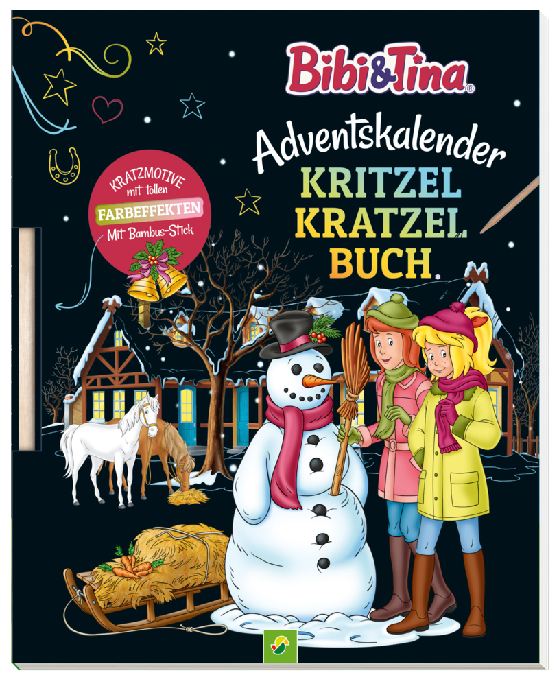 Cover: 9783849929602 | Bibi & Tina Adventskalender Kritzel-Kratzel Buch | Nicole Lindenroth