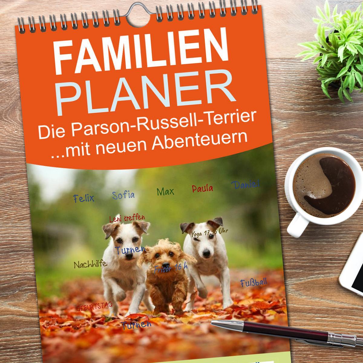 Bild: 9783457114230 | Familienplaner 2025 - Die Parson-Russell-Terrier ...mit neuen...