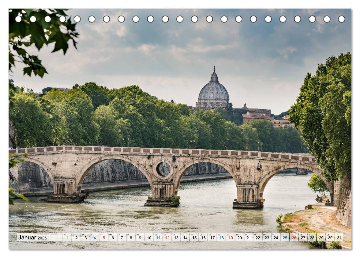 Bild: 9783435461974 | Roma (Tischkalender 2025 DIN A5 quer), CALVENDO Monatskalender | 2025