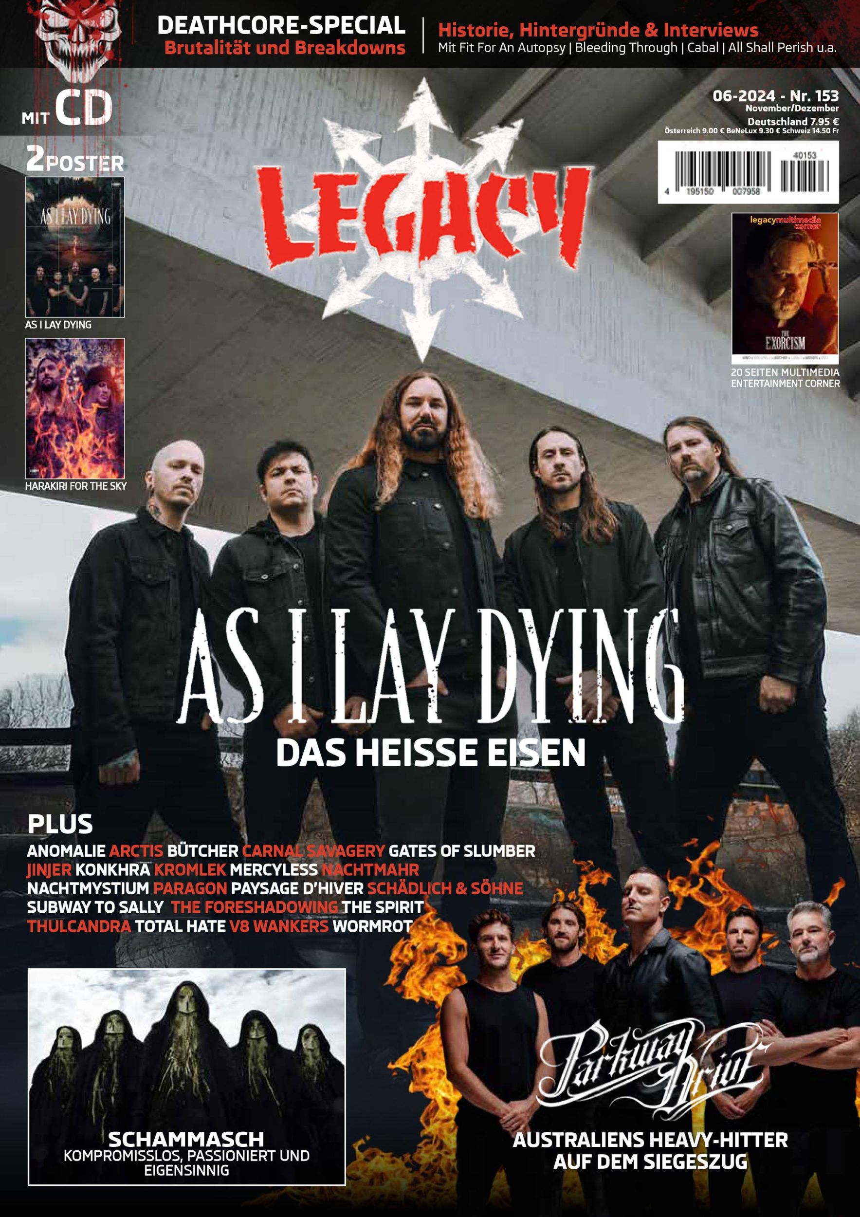 Cover: 9783959365703 | LEGACY MAGAZIN: THE VOICE FROM THE DARKSIDE Ausgabe #153 | (6/2024)