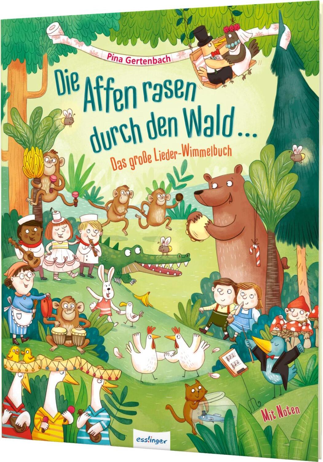 Cover: 9783480234783 | Die Affen rasen durch den Wald ... | Das große Lieder-Wimmelbuch
