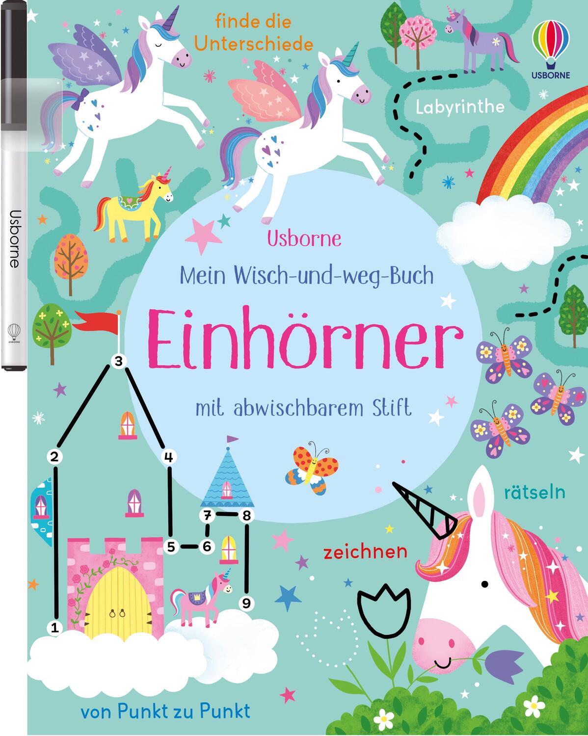 Cover: 9781789417685 | Mein Wisch-und-weg-Buch: Einhörner | mit abwischbarem Stift | Robson