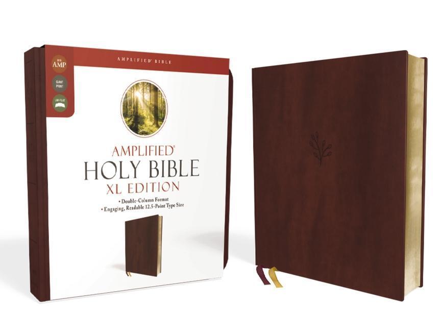 Cover: 9780310109433 | Amplified Holy Bible, XL Edition, Leathersoft, Burgundy | Zondervan