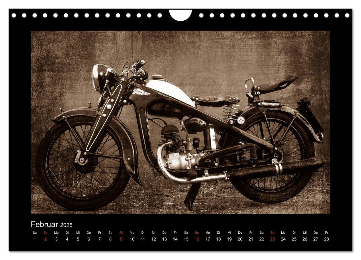 Bild: 9783435839438 | Motorrad Oldtimer (Wandkalender 2025 DIN A4 quer), CALVENDO...