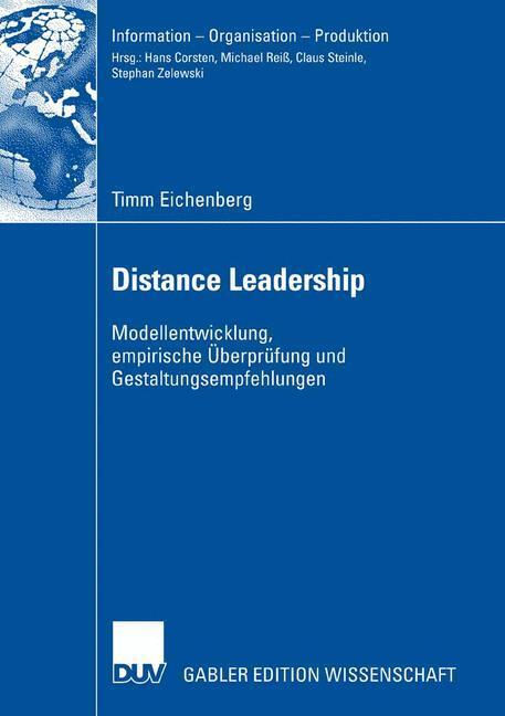 Cover: 9783835008212 | Distance Leadership | Timm Eichenberg | Taschenbuch | Paperback | 2007