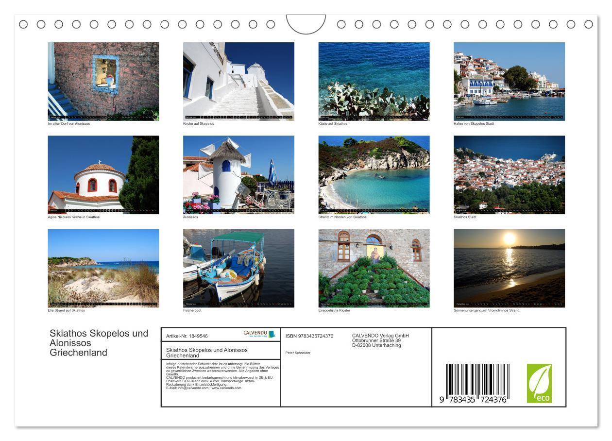 Bild: 9783435724376 | Skiathos Skopelos und Alonissos Griechenland (Wandkalender 2025 DIN...