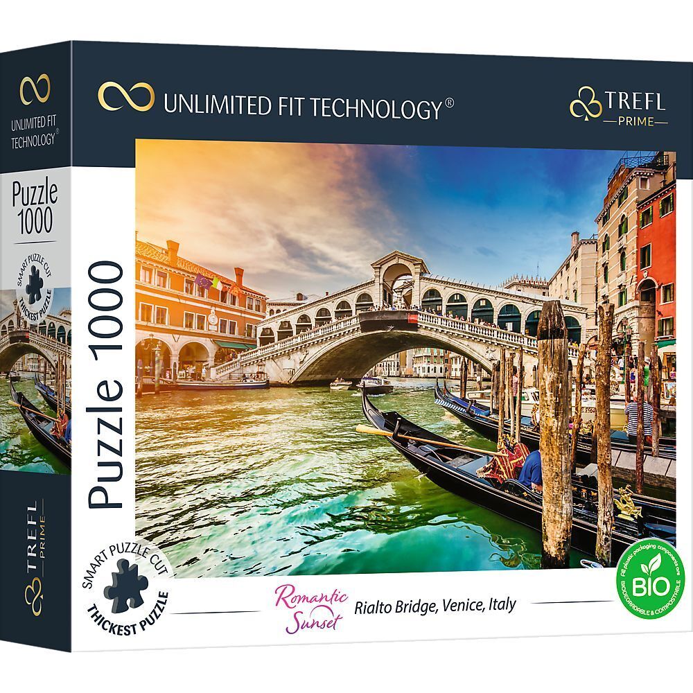 Cover: 5900511106923 | UFT Puzzle 1000 - Romantic Sunset: Rialto Brücke, Vendig, Italien