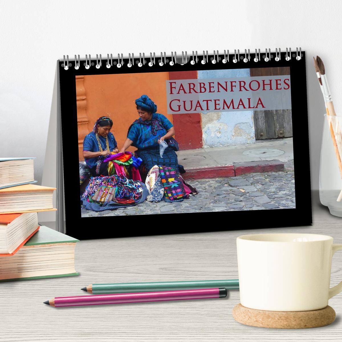 Bild: 9783435645442 | Farbenfrohes Guatemala (Tischkalender 2025 DIN A5 quer), CALVENDO...