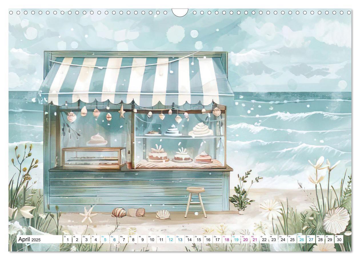 Bild: 9783457170342 | Strandträume in Aquarell (Wandkalender 2025 DIN A3 quer), CALVENDO...