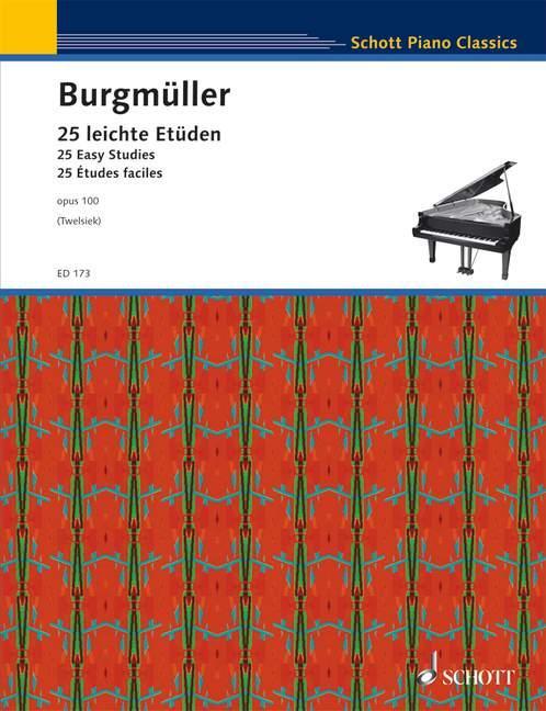 25 Etüden, opus 100 für Klavier - Burgmüller, Friedrich