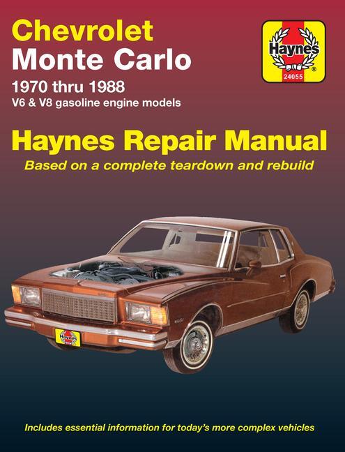 Cover: 9781850105268 | Chevrolet Monte Carlo 1970-88 | J H Haynes | Taschenbuch | Englisch