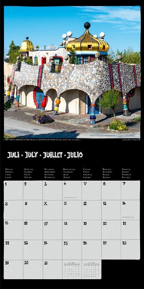 Bild: 9783910430037 | Hundertwasser Broschürenkalender Architektur 2024 | Wörner Verlag GmbH