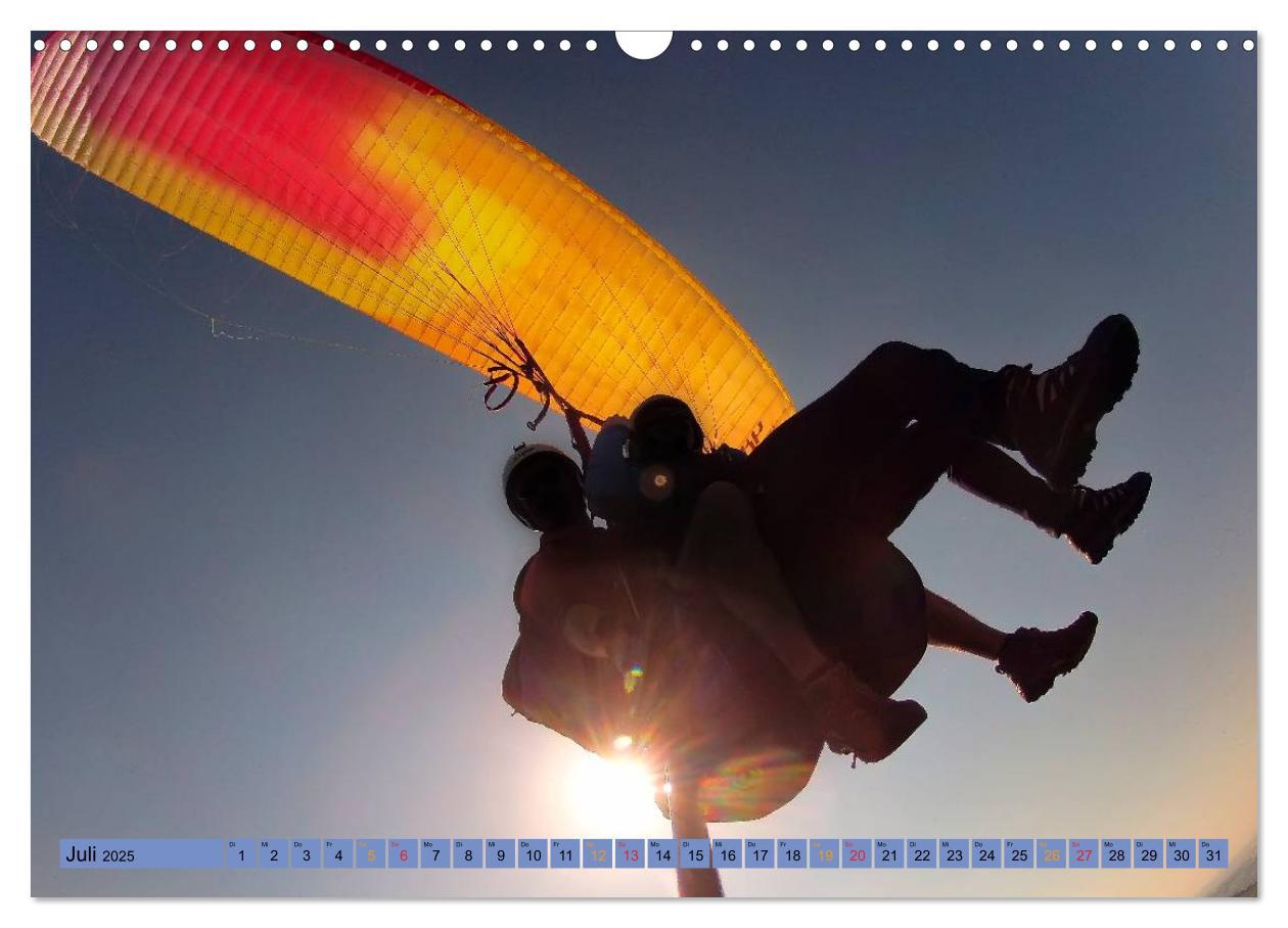 Bild: 9783435591367 | Frei sein - Paragliding (Wandkalender 2025 DIN A3 quer), CALVENDO...