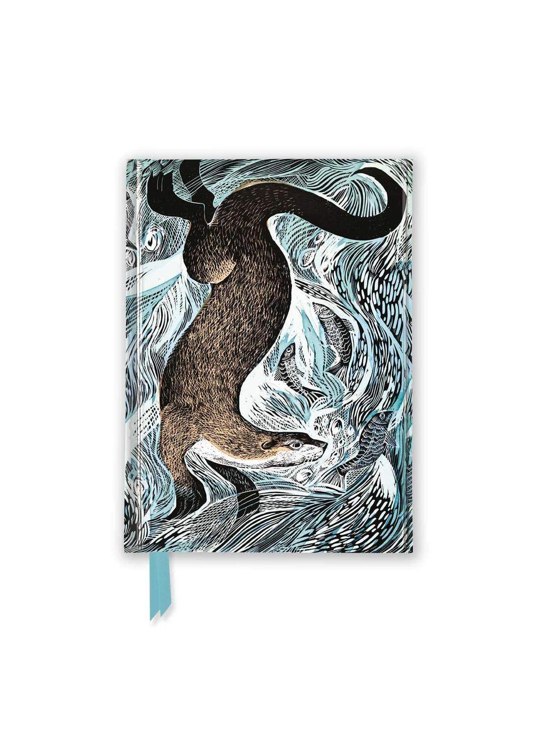 Cover: 9781804172049 | Angela Harding: Fishing Otter (Foiled Pocket Journal) | Buch | 176 S.