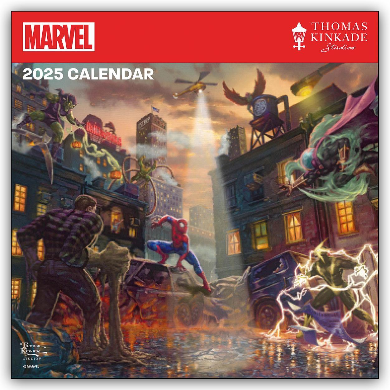 Cover: 9781524892791 | Marvel by Thomas Kinkade Studios 2025 Wall Calendar | Studios | 18 S.