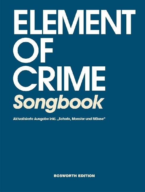 Cover: 9783954561933 | Element Of Crime: Songbook | Element of Crime | Spiralbindung | 2018