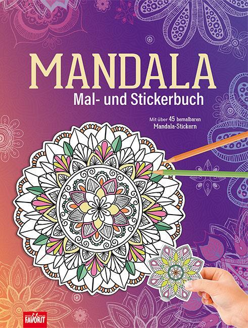 Cover: 9783849440220 | Mandala Mal- und Stickerbuch | Mit über 30 bemalbaren Mandala-Stickern