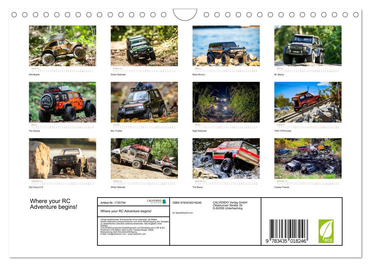 Bild: 9783435018246 | Where your RC Adventure begins! (Wandkalender 2025 DIN A4 quer),...