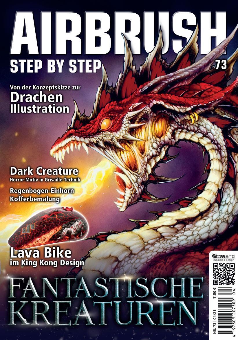 Cover: 9783941656598 | Airbrush Step by Step 73 | Fantastische Kreaturen | Fuchs (u. a.)