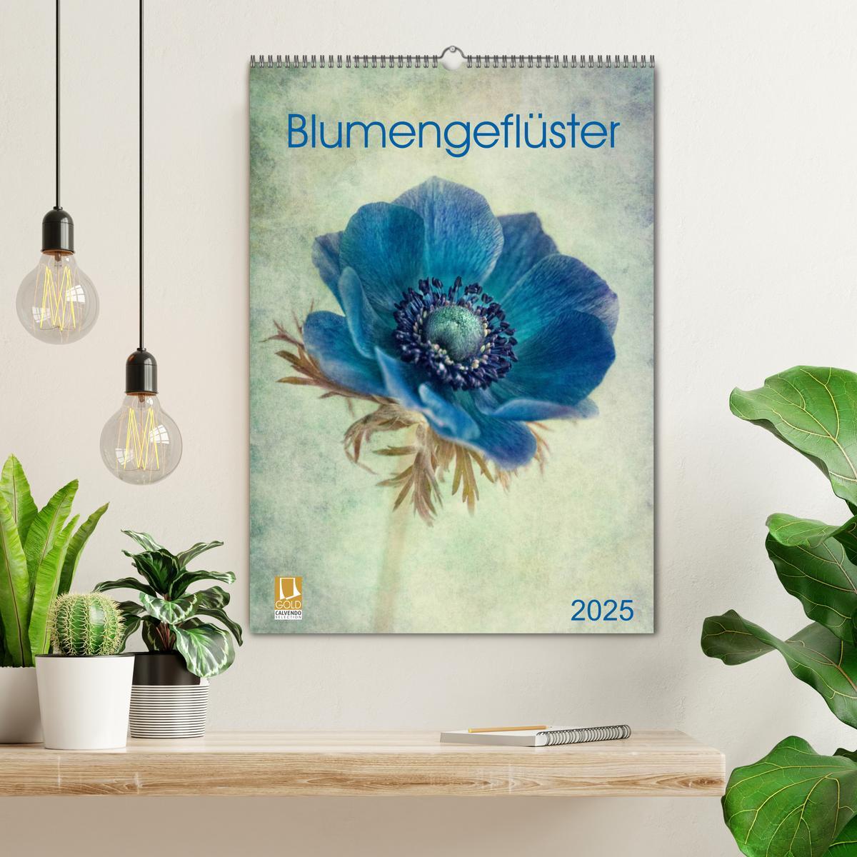 Bild: 9783457048245 | Blumengeflüster (Wandkalender 2025 DIN A2 hoch), CALVENDO...