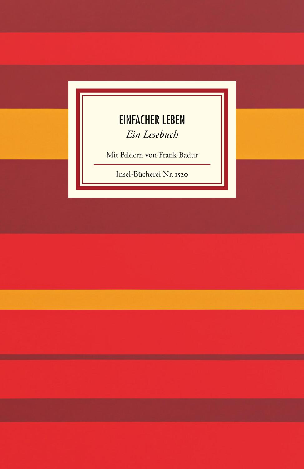 Cover: 9783458195207 | Einfacher leben | Marie Bernhard | Buch | Insel-Bücherei | Deutsch