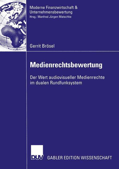 Cover: 9783824476923 | Medienrechtsbewertung | Gerrit Brösel | Taschenbuch | Paperback | 2002