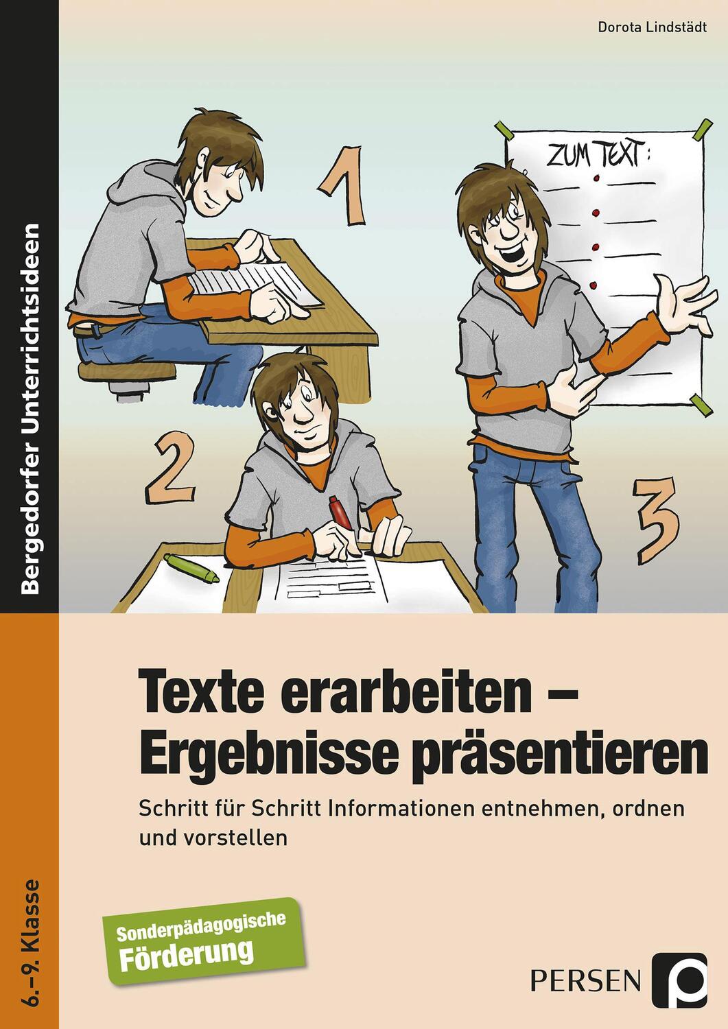 Cover: 9783834432940 | Texte erarbeiten - Ergebnisse präsentieren | Dorota Lindstädt | Buch