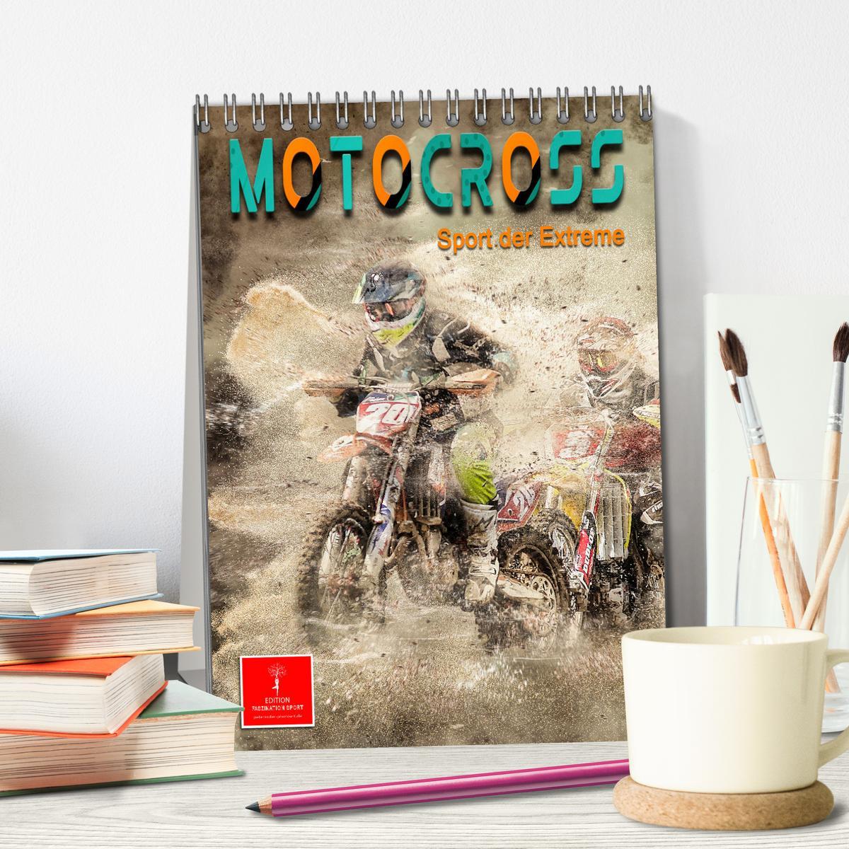 Bild: 9783435890385 | Motocross - Sport der Extreme (Tischkalender 2025 DIN A5 hoch),...