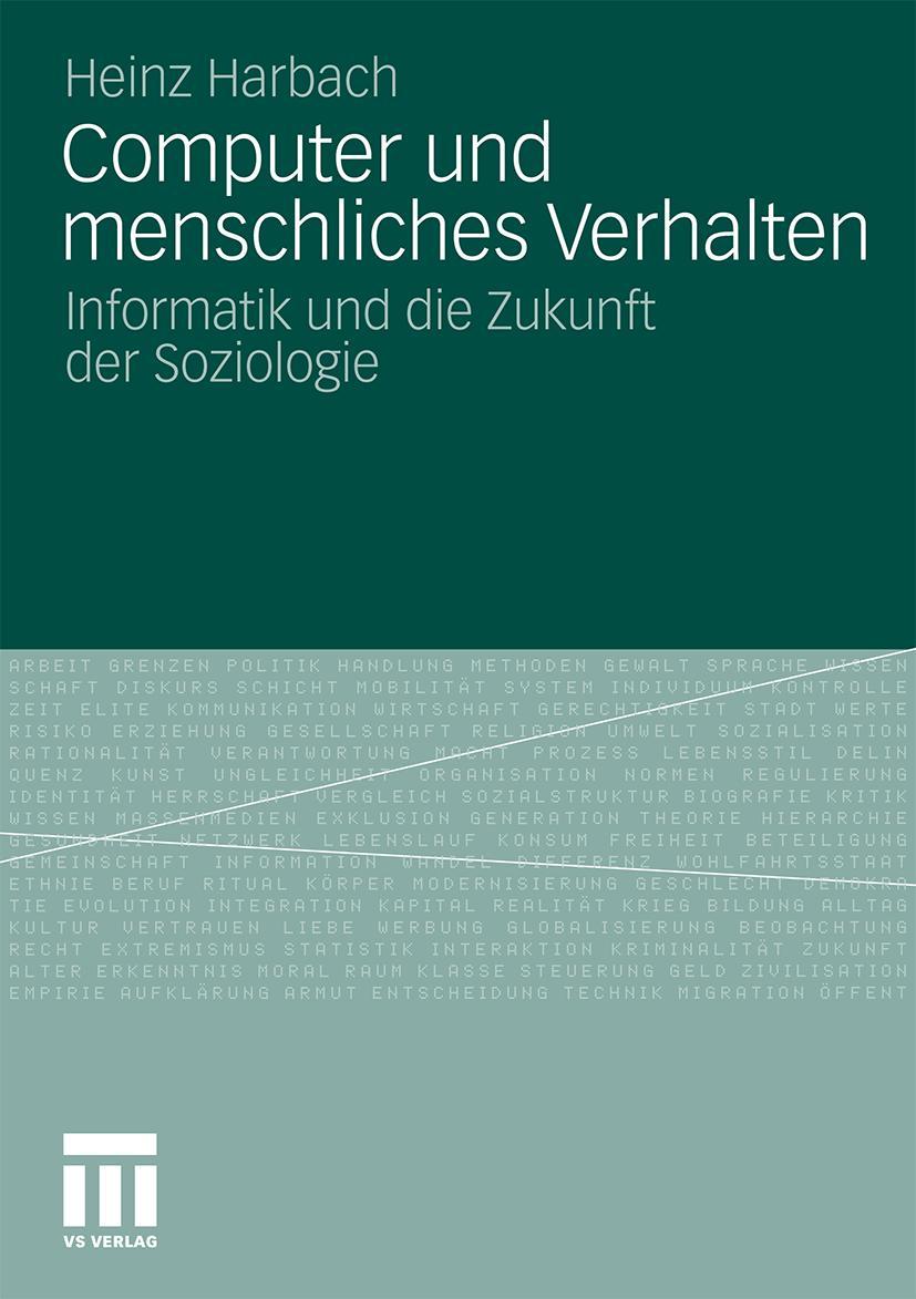 Cover: 9783531183497 | Computer und menschliches Verhalten | Heinz Harbach | Taschenbuch