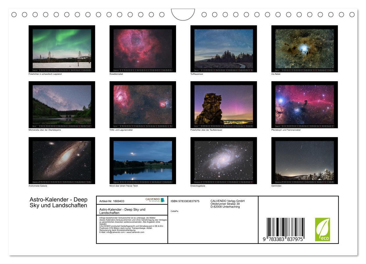 Bild: 9783383837975 | Astro-Kalender - Deep Sky und Landschaften (Wandkalender 2025 DIN...