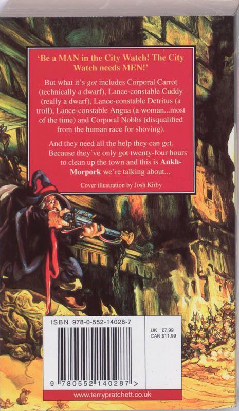 Rückseite: 9780552140287 | Men at Arms | A Discworld Novel | Terry Pratchett | Taschenbuch | 1994