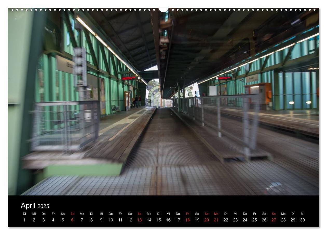 Bild: 9783435524938 | Die Wuppertaler Schwebebahn (hochwertiger Premium Wandkalender 2025...