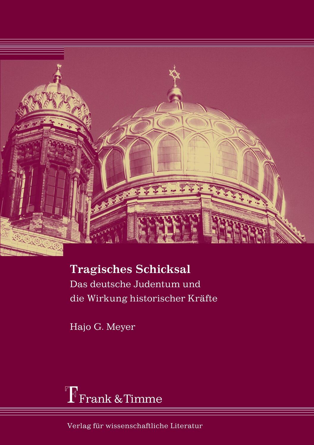 Cover: 9783865961747 | Tragisches Schicksal | Hajo G. Meyer | Taschenbuch | Paperback | 2008