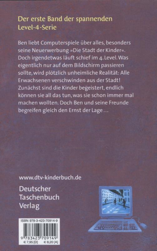 Rückseite: 9783423709149 | Level 4. Die Stadt der Kinder | Andreas Schlüter | Taschenbuch | 2004